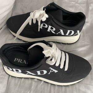 Prada Nylon Logo Sneakers
